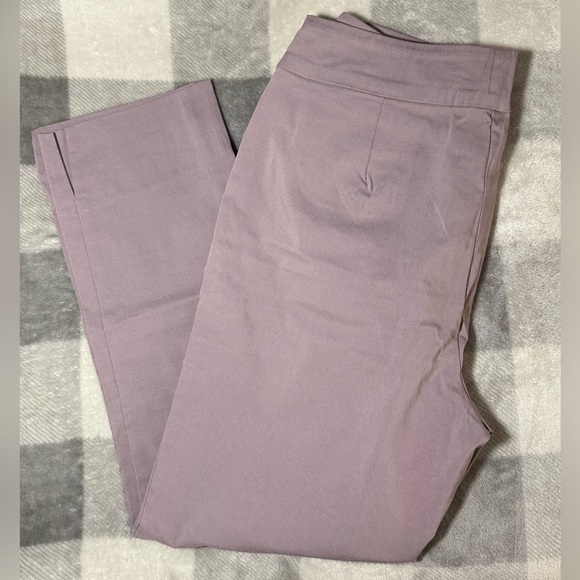 Marla Wynne Soft Lavender Capri Stretch Pants Size 14 🆕 - Picture 6 of 8